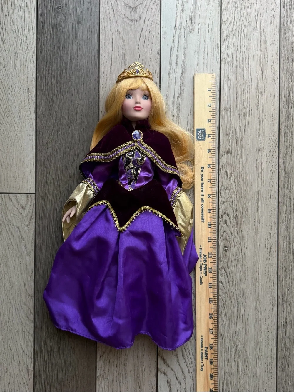 Disney Key Sleeping Beauty Princess Aurora Porcelain Keepsake Doll 18”
